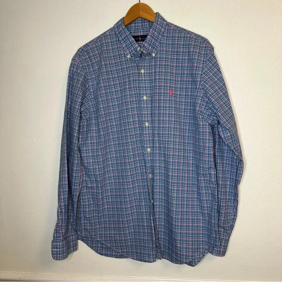 Polo Ralph Lauren Multi-Color Checkered Button Up Shirt - Men's size L(g) - Picture 5 of 11
